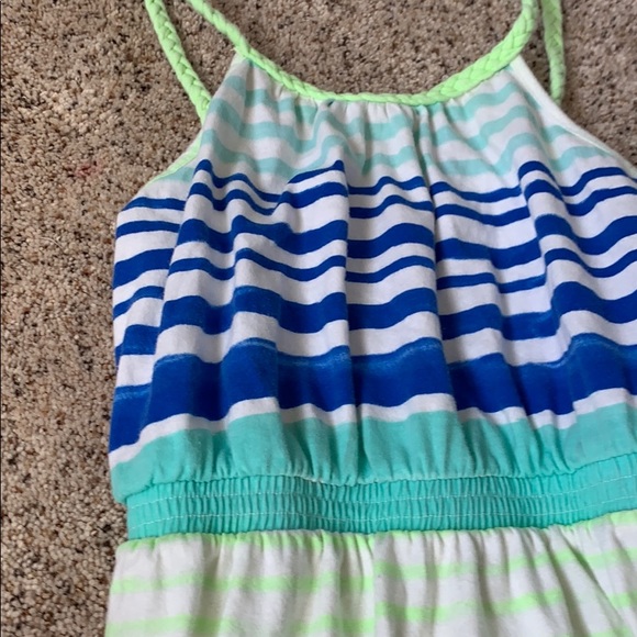 Blue yellow and green sundress - Picture 2 of 3